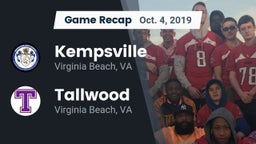 Recap: Kempsville  vs. Tallwood  2019
