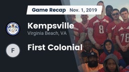 Recap: Kempsville  vs. First Colonial 2019