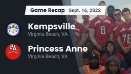 Recap: Kempsville  vs. Princess Anne  2022