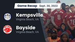 Recap: Kempsville  vs. Bayside  2022
