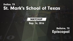Matchup: St. Mark's (TX) vs. Episcopal  2016