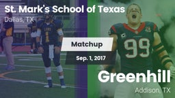 Matchup: St. Mark's (TX) vs. Greenhill  2017
