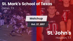 Matchup: St. Mark's (TX) vs. St. John's  2017