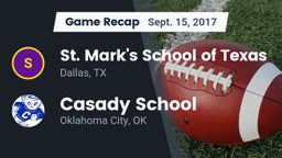 Recap: St. Mark's School of Texas vs. Casady School 2017