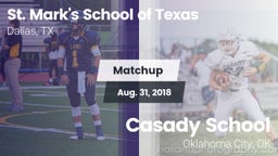 Matchup: St. Mark's (TX) vs. Casady School 2018