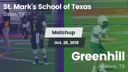 Matchup: St. Mark's (TX) vs. Greenhill  2018