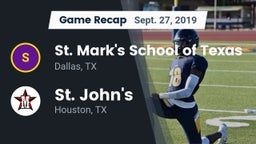 Recap: St. Mark's School of Texas vs. St. John's  2019