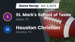 Recap: St. Mark's School of Texas vs. Houston Christian  2019
