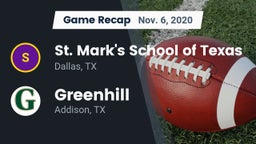 Recap: St. Mark's School of Texas vs. Greenhill  2020