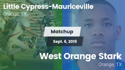 Matchup: Little vs. West Orange Stark  2019