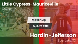 Matchup: Little vs. Hardin-Jefferson  2019