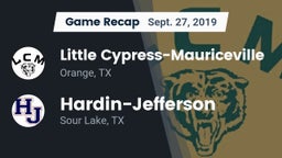 Recap: Little Cypress-Mauriceville  vs. Hardin-Jefferson  2019