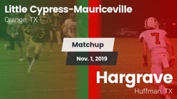 Matchup: Little vs. Hargrave  2019