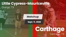 Matchup: Little vs. Carthage  2020