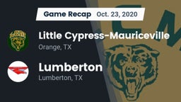 Recap: Little Cypress-Mauriceville  vs. Lumberton  2020