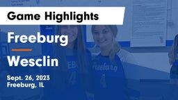 Freeburg  vs Wesclin Game Highlights - Sept. 26, 2023