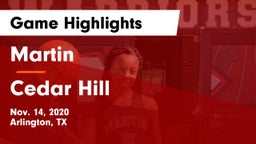 Martin  vs Cedar Hill  Game Highlights - Nov. 14, 2020