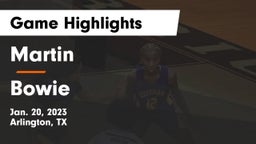 Martin  vs Bowie  Game Highlights - Jan. 20, 2023
