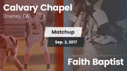 Matchup: Calvary Chapel High vs. Faith Baptist 2017