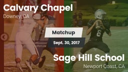 Matchup: Calvary Chapel High vs. Sage Hill School 2017