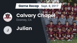 Recap: Calvary Chapel  vs. Julian 2017