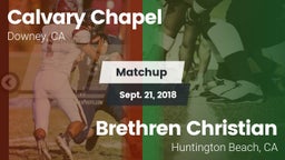 Matchup: Calvary Chapel High vs. Brethren Christian  2018