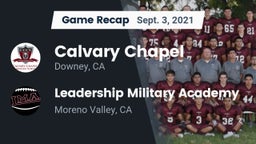 Recap: Calvary Chapel  vs. Leadership Military Academy 2021