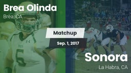 Matchup: Brea Olinda High vs. Sonora  2017
