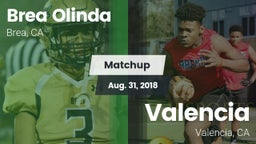 Matchup: Brea Olinda High vs. Valencia  2018