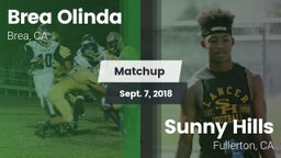 Matchup: Brea Olinda High vs. Sunny Hills  2018