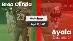 Matchup: Brea Olinda High vs. Ayala  2018