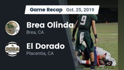 Recap: Brea Olinda  vs. El Dorado  2019
