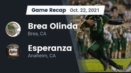 Recap: Brea Olinda  vs. Esperanza  2021