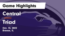 Central  vs Triad  Game Highlights - Oct. 15, 2022