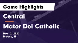 Central  vs Mater Dei Catholic  Game Highlights - Nov. 2, 2022