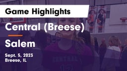 Central  (Breese) vs Salem  Game Highlights - Sept. 5, 2023