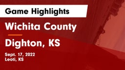 Wichita County  vs Dighton, KS Game Highlights - Sept. 17, 2022