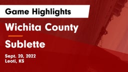 Wichita County  vs Sublette  Game Highlights - Sept. 20, 2022