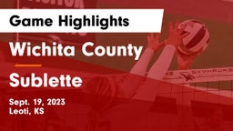 Wichita County  vs Sublette  Game Highlights - Sept. 19, 2023