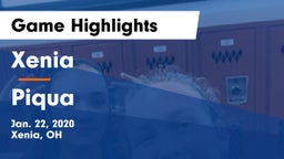 Xenia  vs Piqua  Game Highlights - Jan. 22, 2020