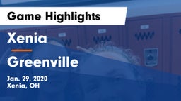 Xenia  vs Greenville  Game Highlights - Jan. 29, 2020