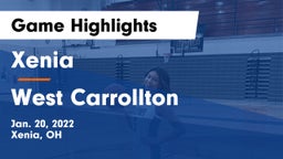 Xenia  vs West Carrollton Game Highlights - Jan. 20, 2022
