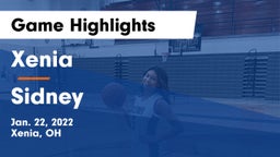Xenia  vs Sidney Game Highlights - Jan. 22, 2022