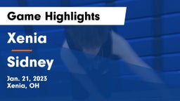 Xenia  vs Sidney  Game Highlights - Jan. 21, 2023