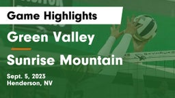 Green Valley  vs Sunrise Mountain  Game Highlights - Sept. 5, 2023
