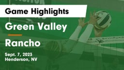 Green Valley  vs Rancho  Game Highlights - Sept. 7, 2023