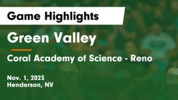 Green Valley  vs Coral Academy of Science - Reno Game Highlights - Nov. 1, 2023