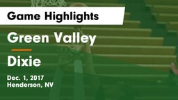 Green Valley  vs Dixie  Game Highlights - Dec. 1, 2017