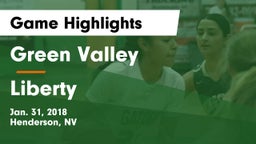 Green Valley  vs Liberty  Game Highlights - Jan. 31, 2018