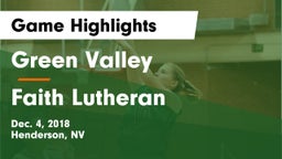 Green Valley  vs Faith Lutheran  Game Highlights - Dec. 4, 2018